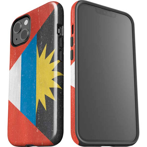 Antigua and Barbuda Flag Distressed iPhone 15 Impact Case